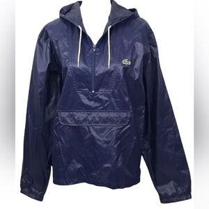 Vintage Men’s Lacoste "Gator" Hooded Windbreaker Nylon Jacket Size XL